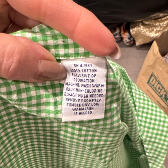 Ralph Lauren Green Checkered Button-Down Shirt Large - Picture 8 of 8